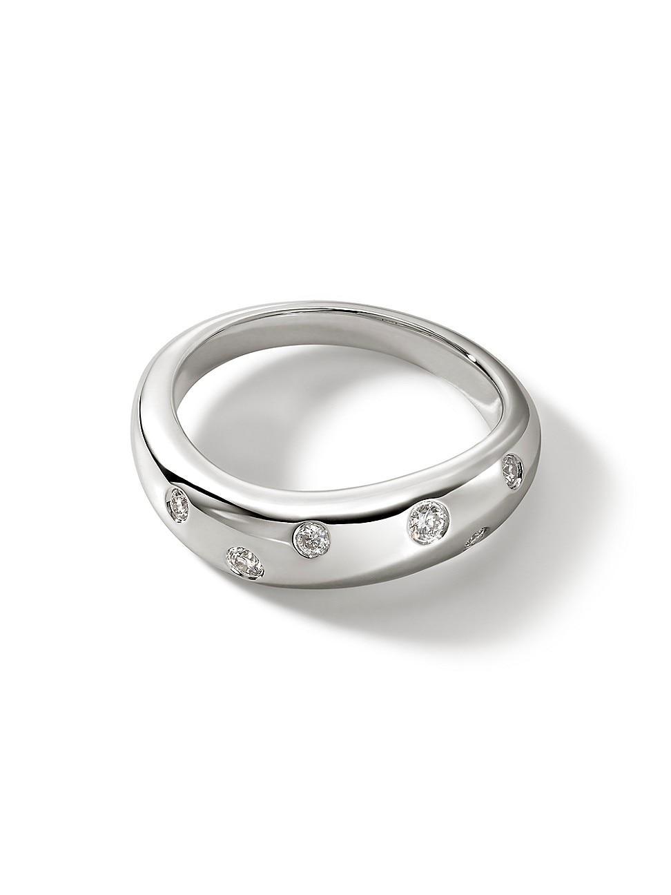 John Hardy Surf Diamond Band Ring Product Image