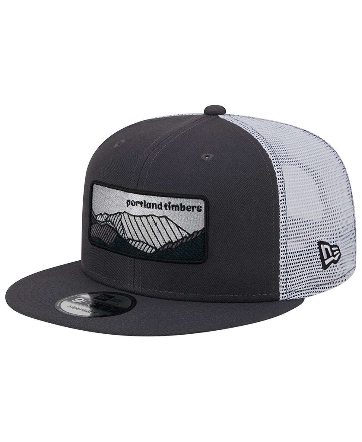 Mens New Era /White Portland Timbers Outdoor Trucker 9FIFTY Snapback Hat Product Image