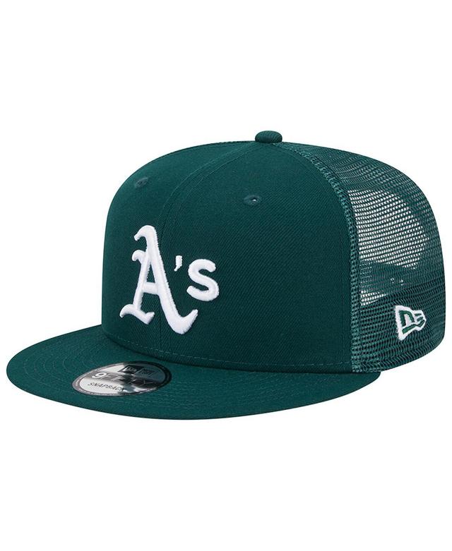 Mens New Era Oakland Athletics Team Color Trucker 9FIFTY Snapback Hat Product Image