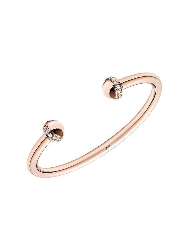 Womens Possession 18K Rose Gold & Diamond Open Bangle Product Image