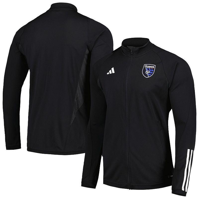 Mens adidas Black San Jose Earthquakes 2023 On-Field AEROREADY Full-Zip Training Top Product Image