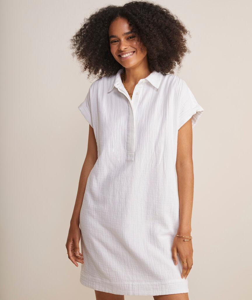 Seastitch Double Gauze Margo Shirt Dress Product Image