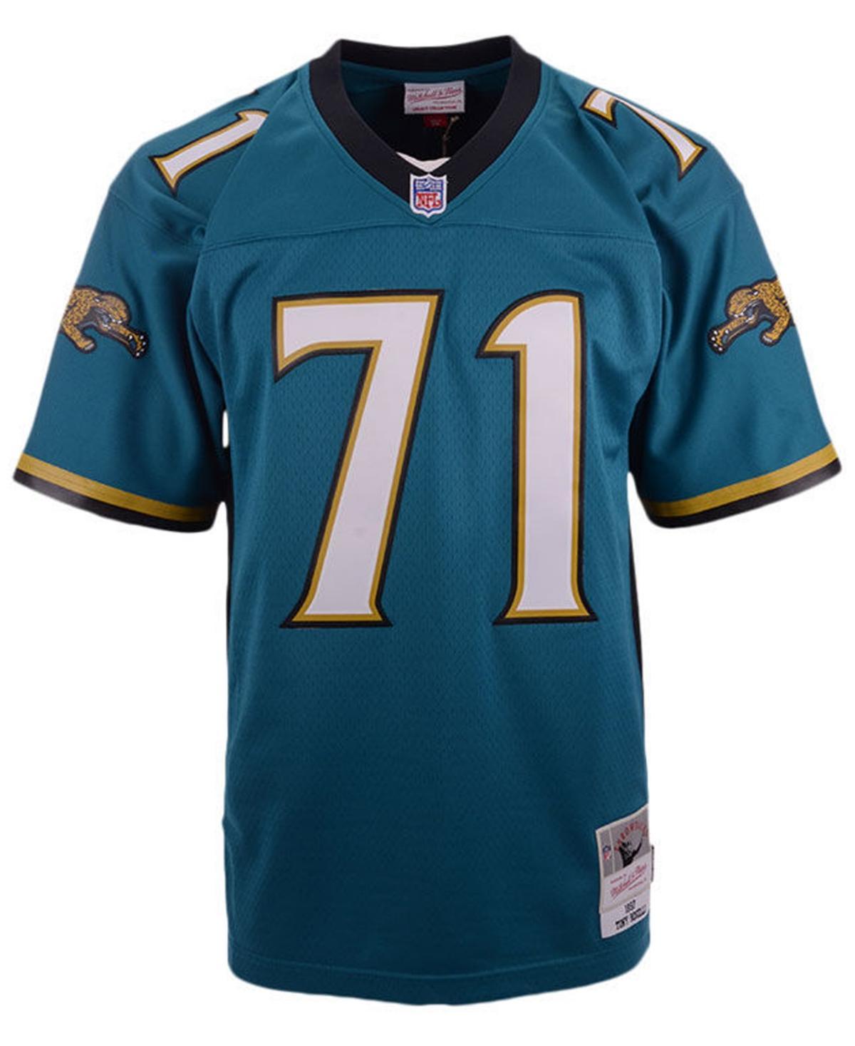 Mitchell & Ness Mens Tony Boselli Jacksonville Jaguars Replica Throwback Jersey - Teal Product Image