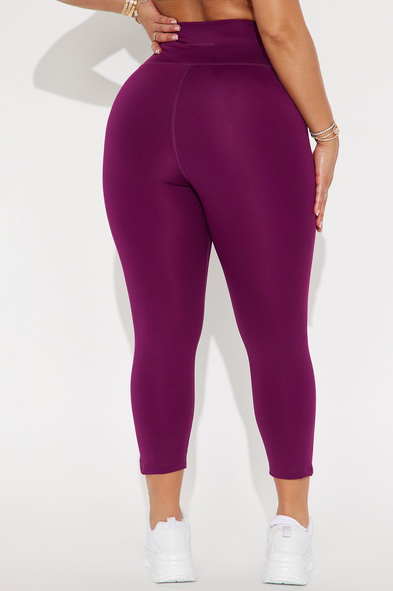 Run It Up Elevate Capri Active Legging - Plum Product Image