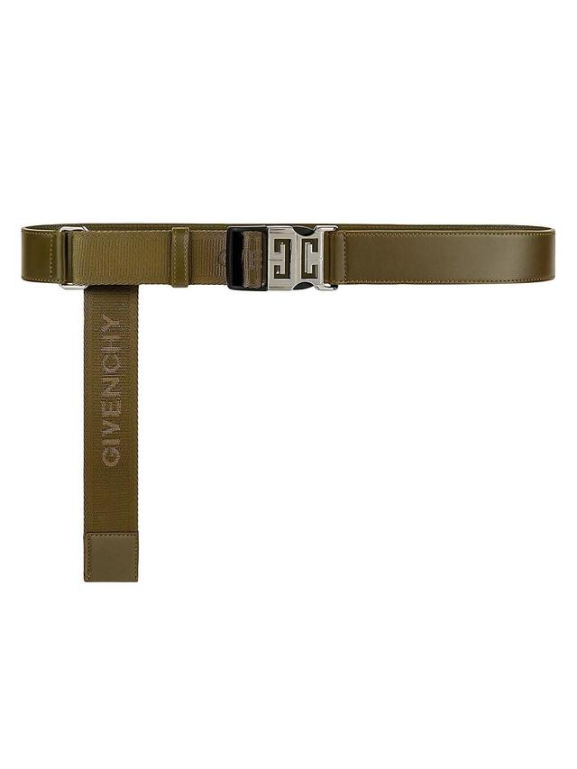 Mens 4G Release Buckle Belt In Leather And Webbing Product Image