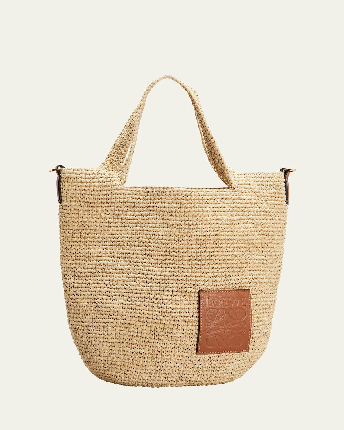 Womens Mini Slit Raffia Tote Product Image