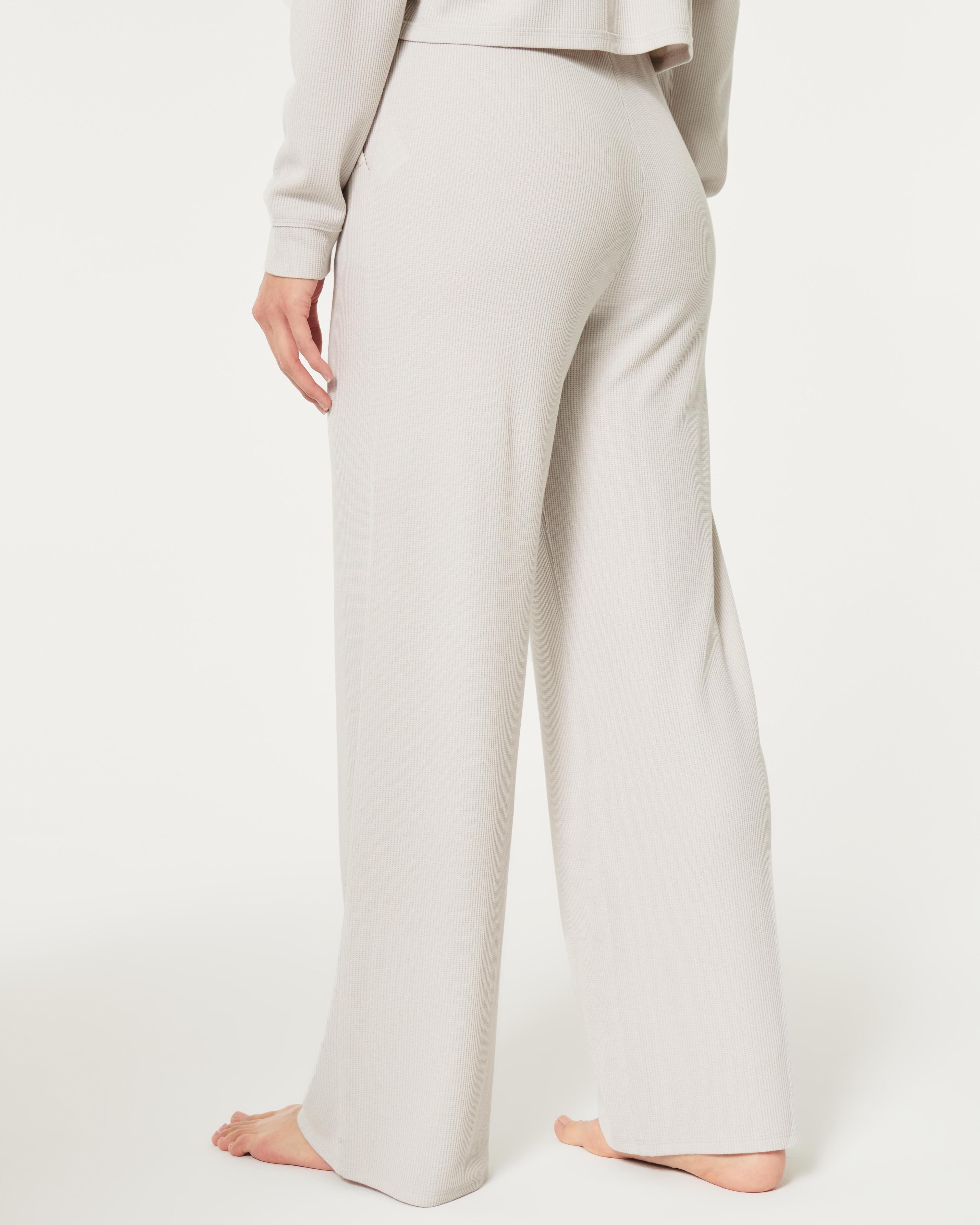 Gilly Hicks Waffle Wide-Leg Pants Product Image