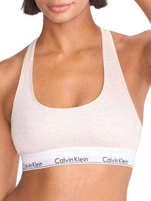 Calvin Klein Modern Cotton Unlined Bralette F3785, Womens Black Product Image