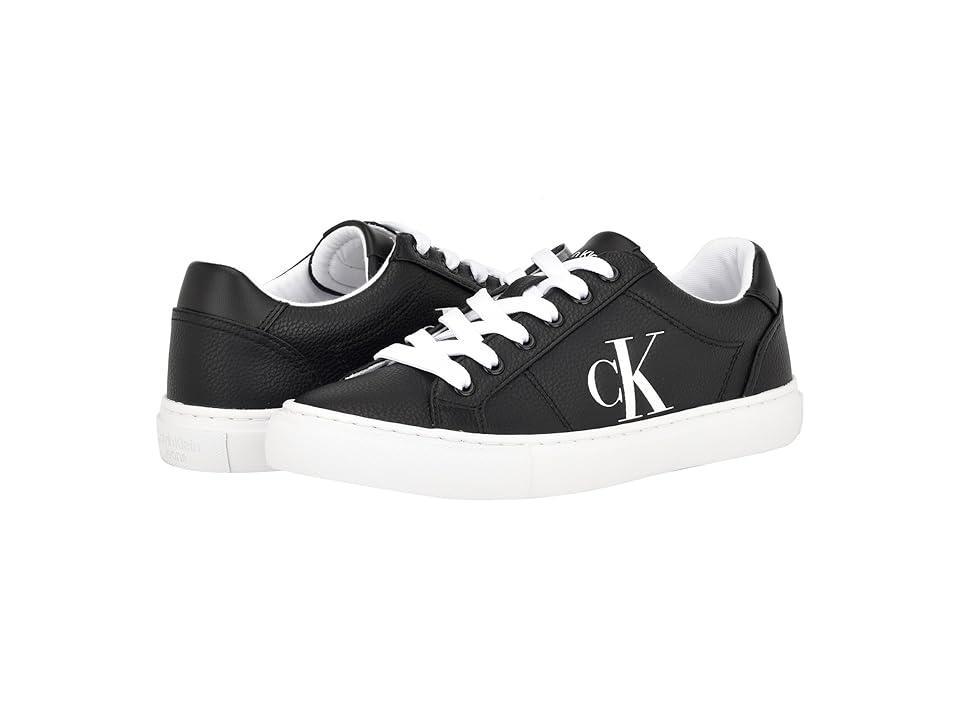 Calvin Klein Womens Celbi Lace-Up Round Toe Casual Sneakers - White Product Image