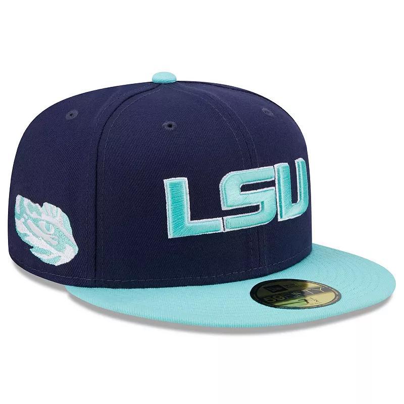 Mens New Era /Light Blue LSU Tigers 59FIFTY Fitted Hat Product Image