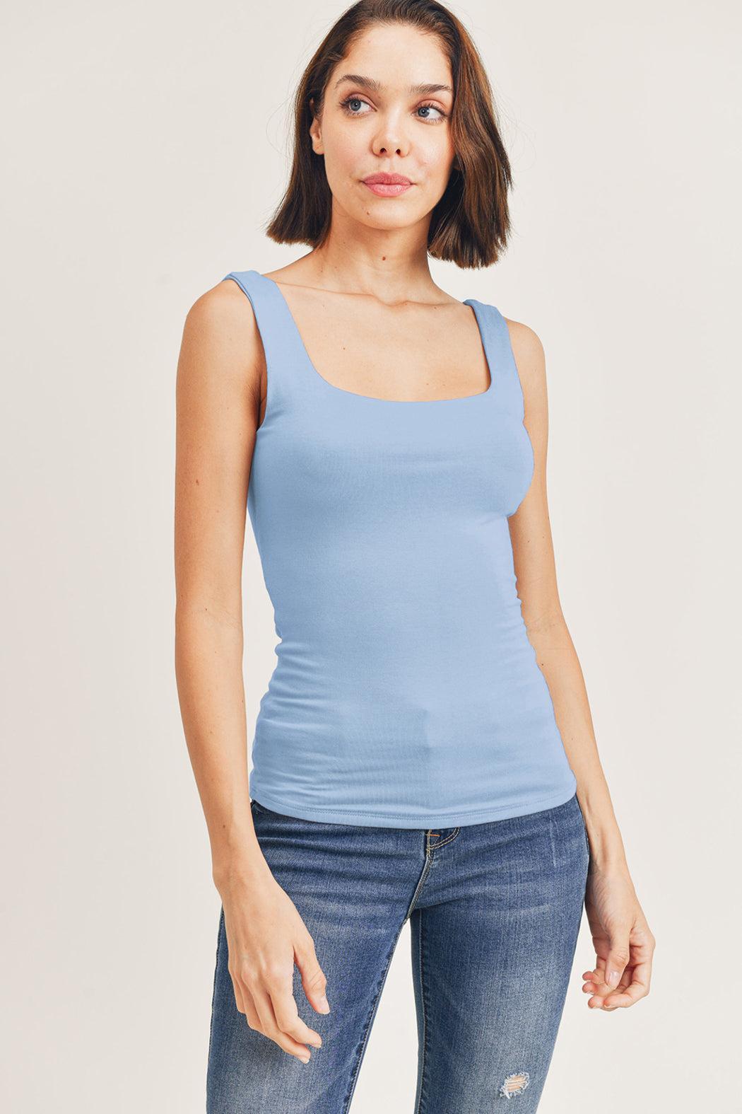 Layered Square Neck Tank Product Image