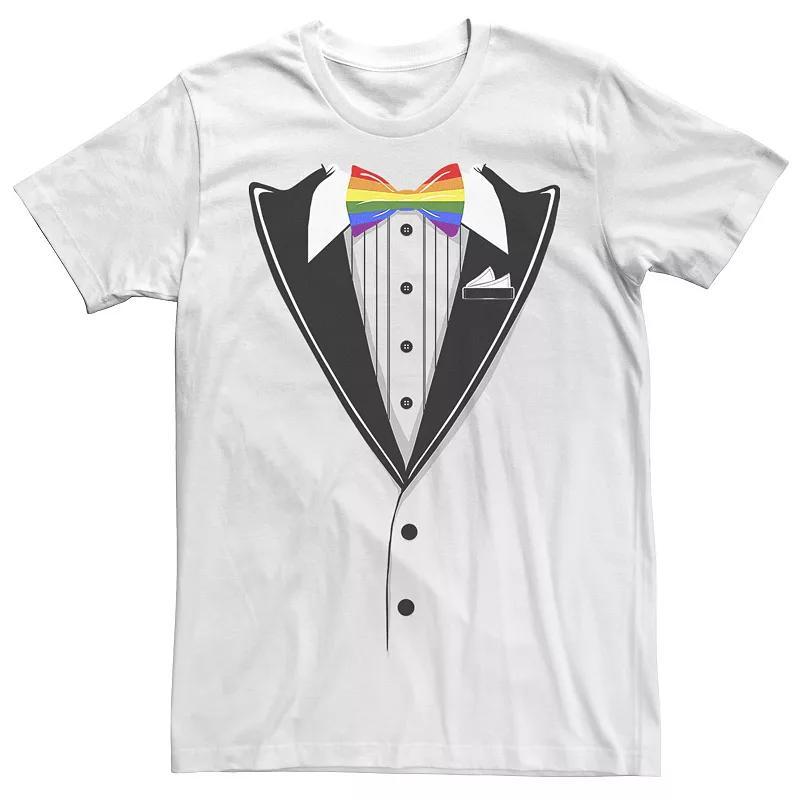 Big & Tall Pride Bowtie Costume Tee, Mens Product Image