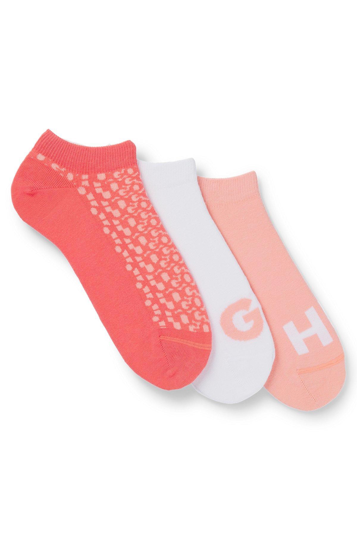 Three-pack of ankle socks in cotton Product Image