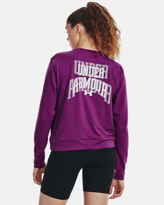 Women's UA Rival Terry Graphic Crew Product Image