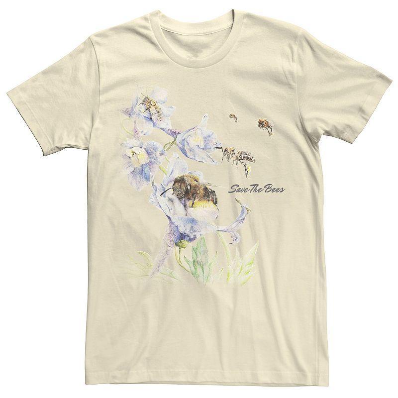 Mens Earth Day Save The Bees Floral Tee Product Image