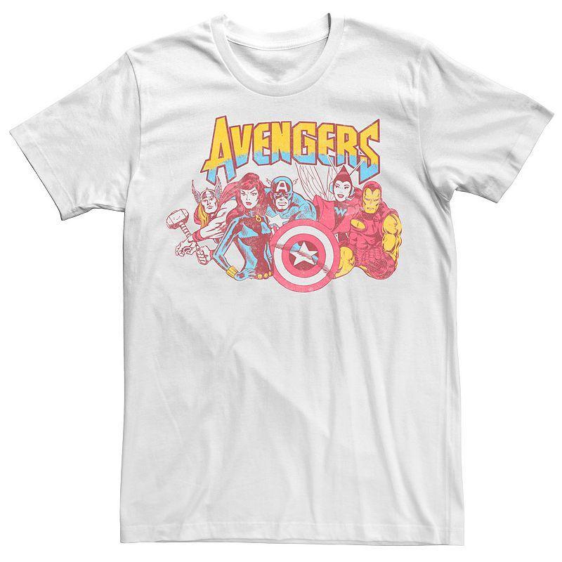 Mens Marvel Avengers Superheroes Vintage Comics Tee Product Image