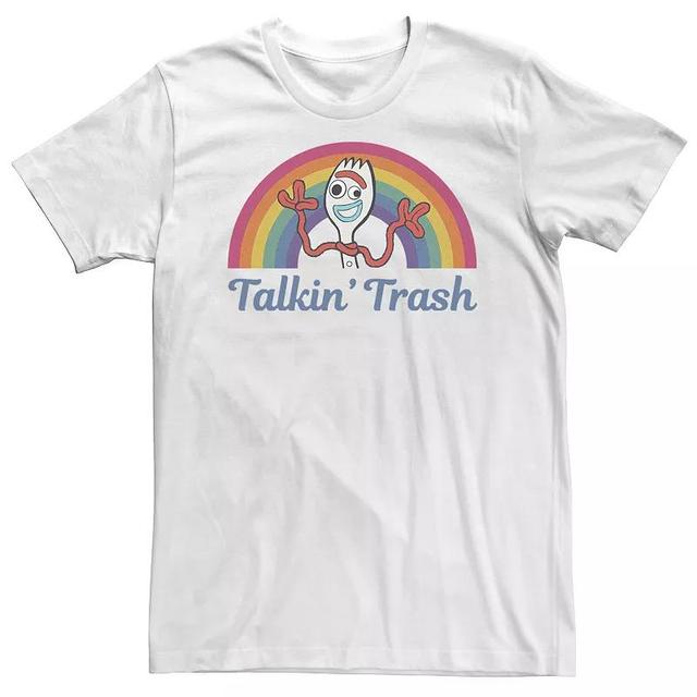 Big & Tall Disney / Pixar Toy Story 4 Forky Talkin Trash Rainbow Poster Tee, Mens Product Image