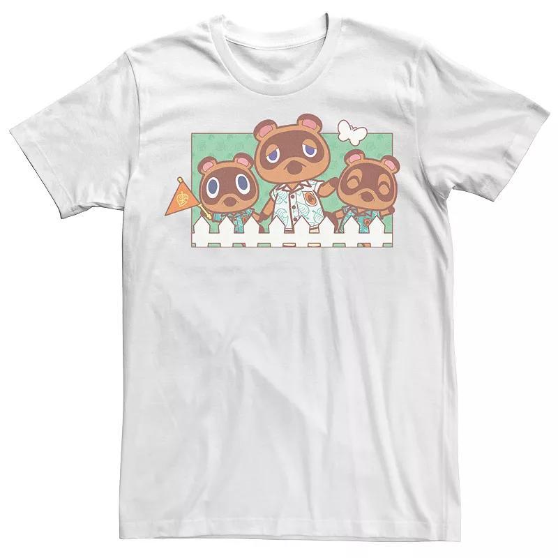 Mens Animal Crossing New Horizons Nook Family Portrait Graphic Tee Product Image