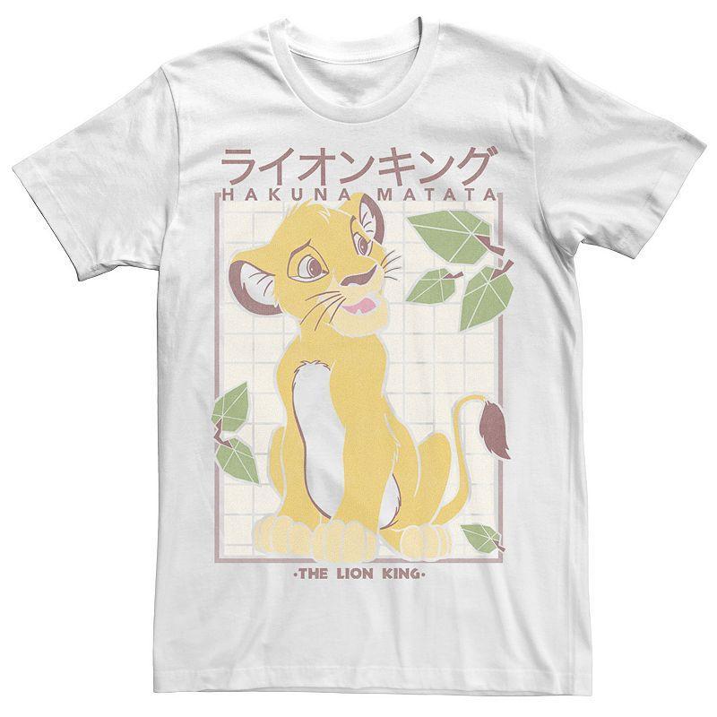 Mens Disney The Lion King Simba Hakuna Matata Grid Tee Product Image