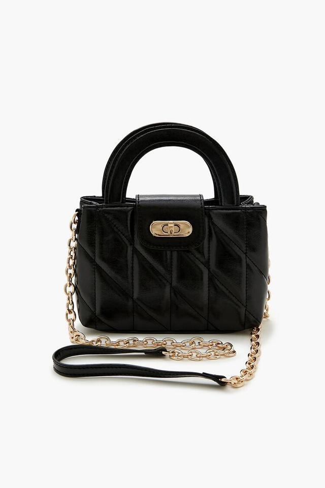 Quilted Faux Leather Crossbody Bag | Forever 21 Product Image