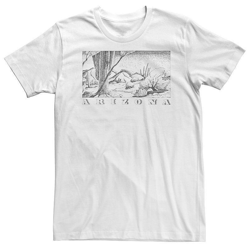 Big & Tall Fifth Sun Arizona Sketch Poster Tee, Mens Product Image