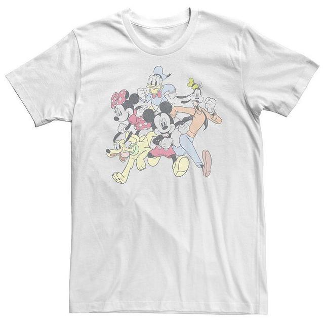 Big & Tall Disney Mickey & Friends Group Shot Running Portrait Tee, Mens Product Image