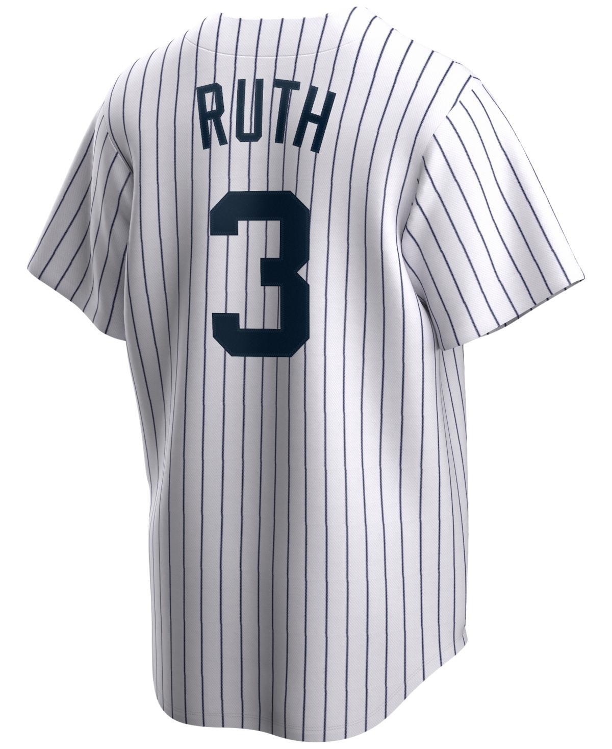 Nike Mens Babe Ruth New York Yankees Coop Player Replica Jersey - White/Navy Product Image