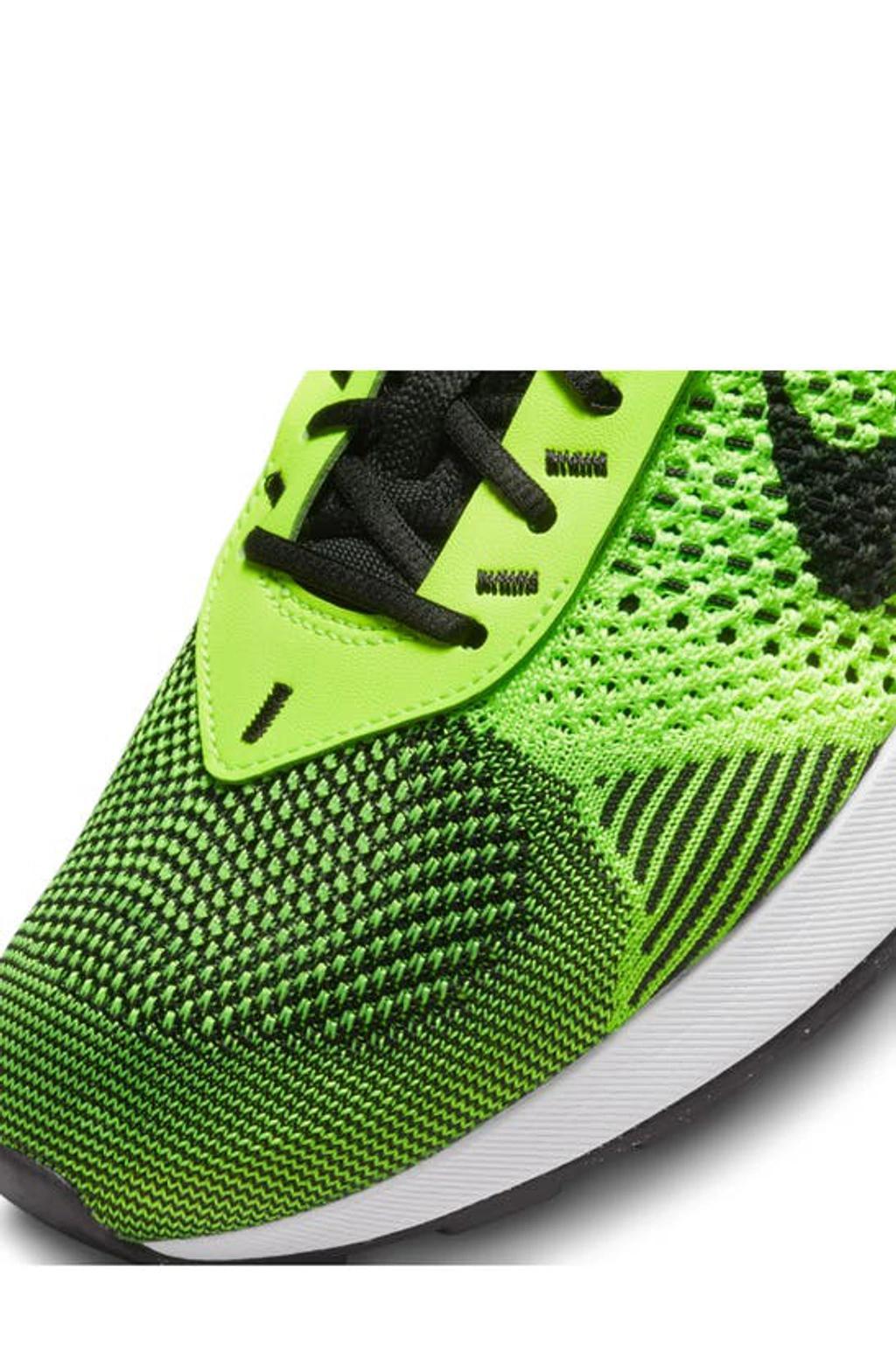 Air Max Flyknit Racer "volt" Sneakers In Yellow Product Image