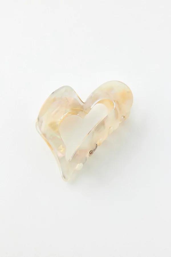 Heart Claw Clip Womens at Urban Outfitters Product Image