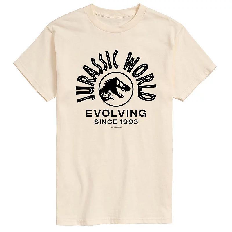 Mens Jurassic World Graphic Tee Ivory Product Image