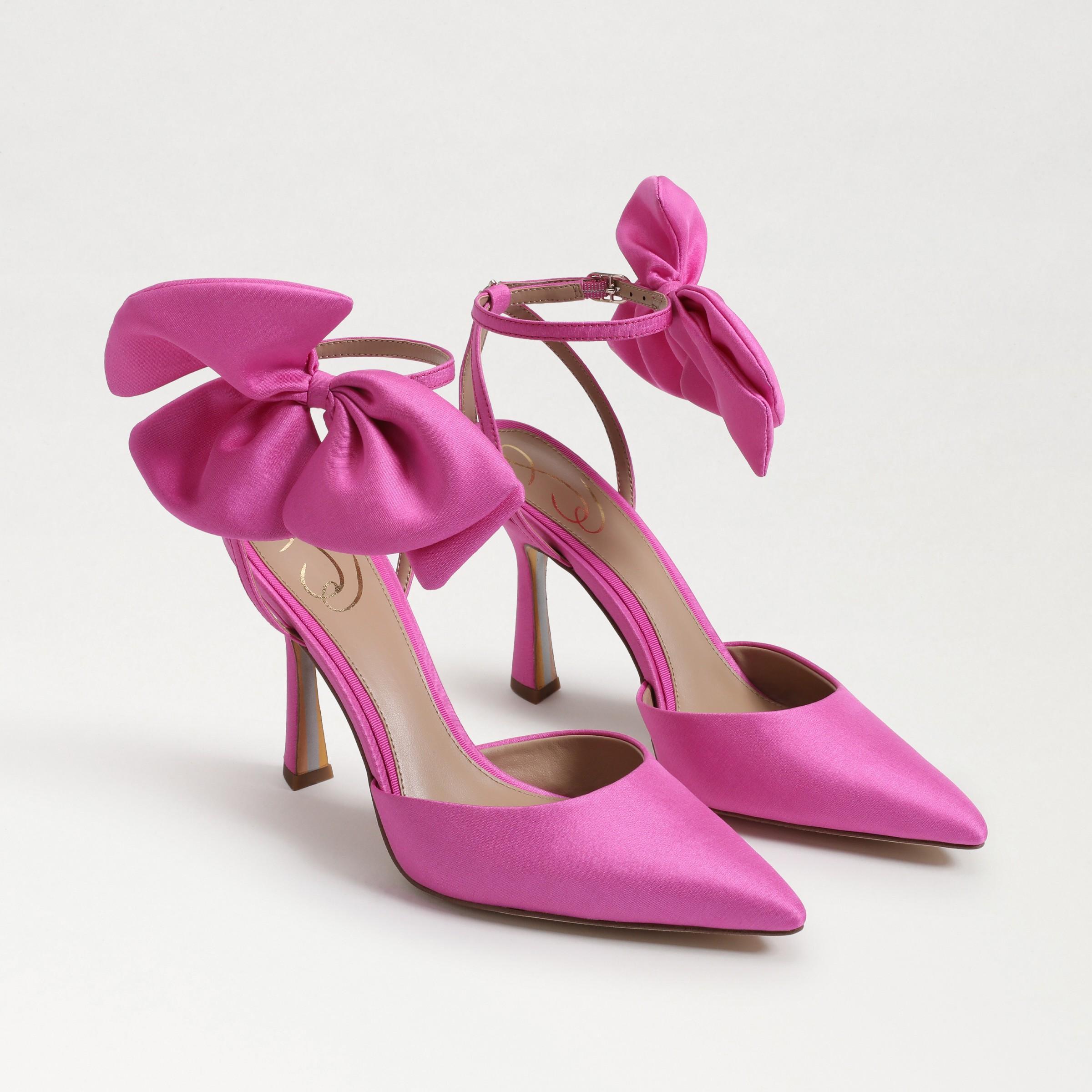 Sam Edelman Womens Halie Pointed-Toe Bow Pumps Product Image