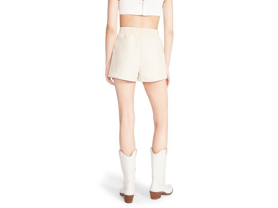 Steve Madden Faux the Record Faux Leather Shorts Product Image