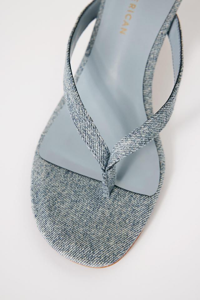 DENIM MULE SANDAL | INDIGO002 Product Image