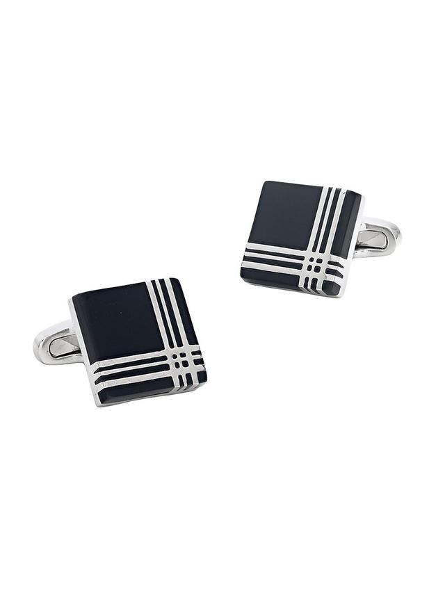 Mens Plaid Cuff Links Product Image