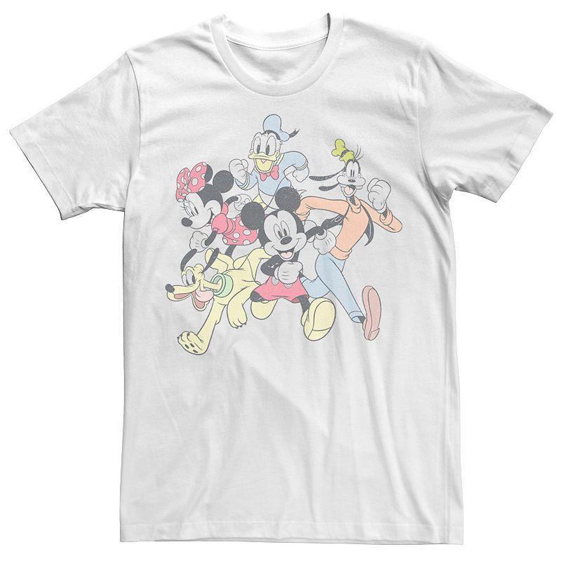 Disneys Mickey & Friends Group Shot Running Portrait Mens Tee Product Image