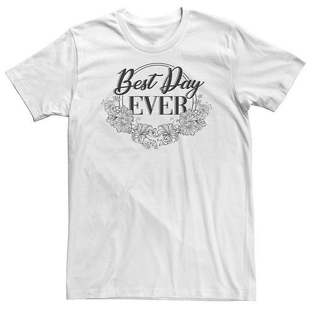 Big & Tall Disney Tangled Best Day Ever Floral Tee, Mens Product Image