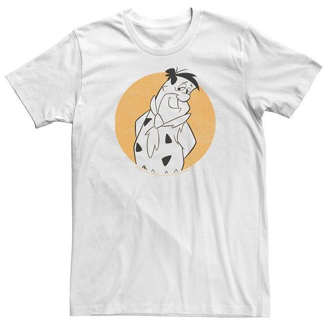 Big & Tall The Flintstones Fred Circle Portrait Tee, Mens Product Image