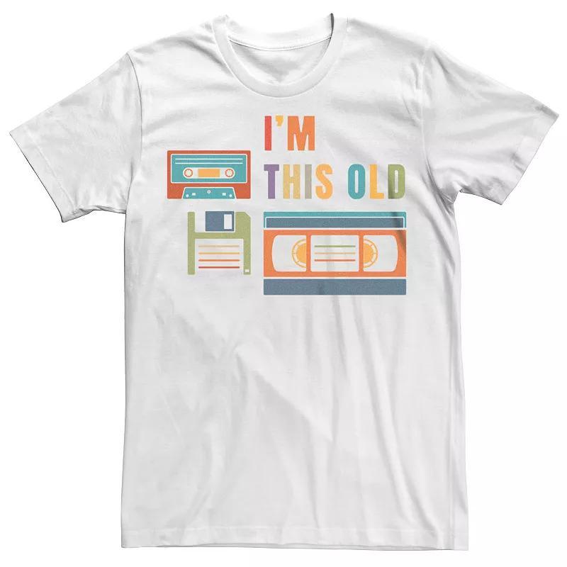 Mens Im This Old Retro Data Storage Graphic Tee Product Image