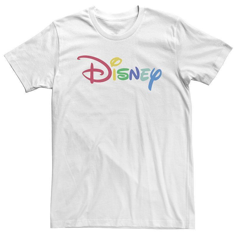 Big & Tall Disney Rainbow Logo Tee, Mens Product Image