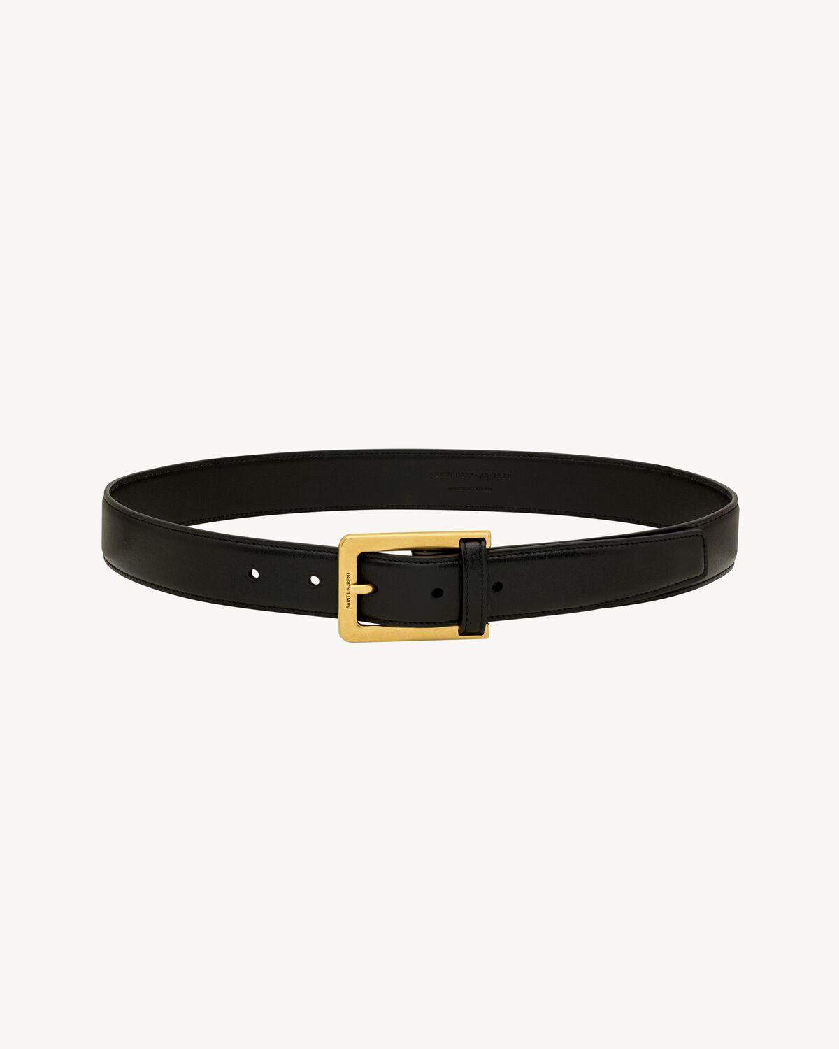 leather-loop belt in leather | Saint Laurent | YSL.com Product Image