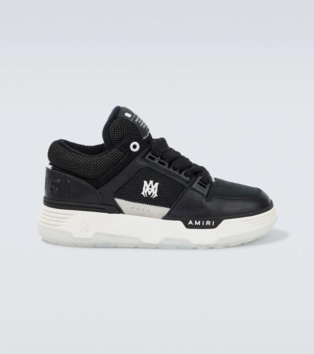 AMIRI Ma-1 Leather Low Top Sneakers In Black Black Product Image