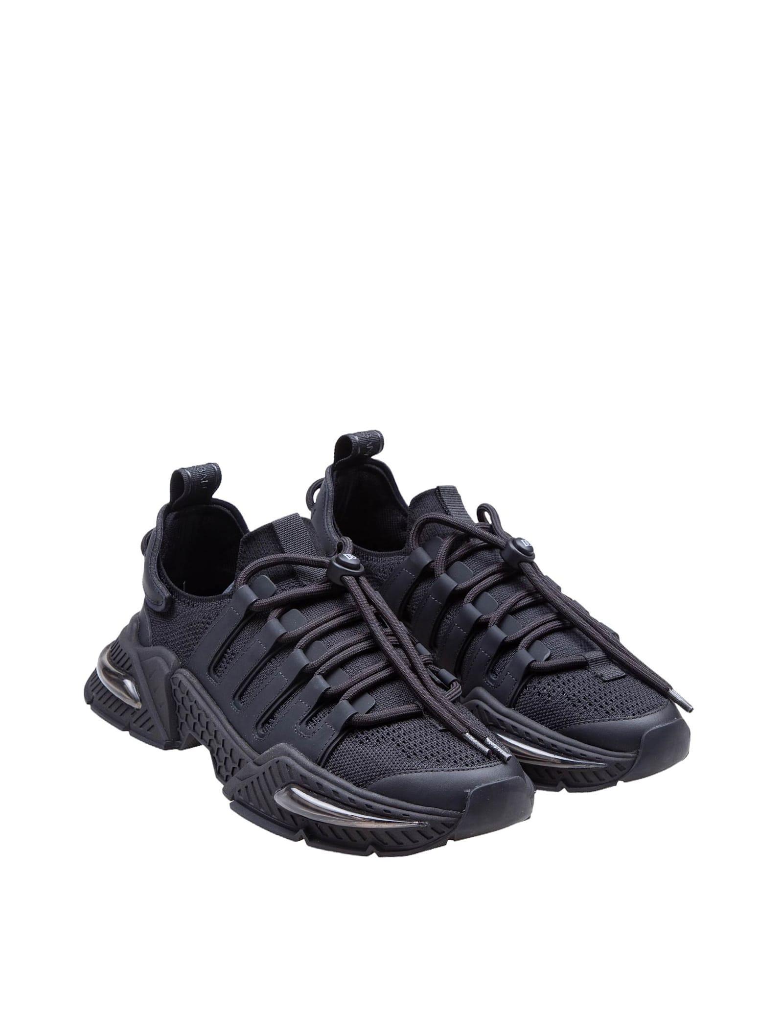 DOLCE & GABBANA Airmaster Sneakers In Black Nylon product image