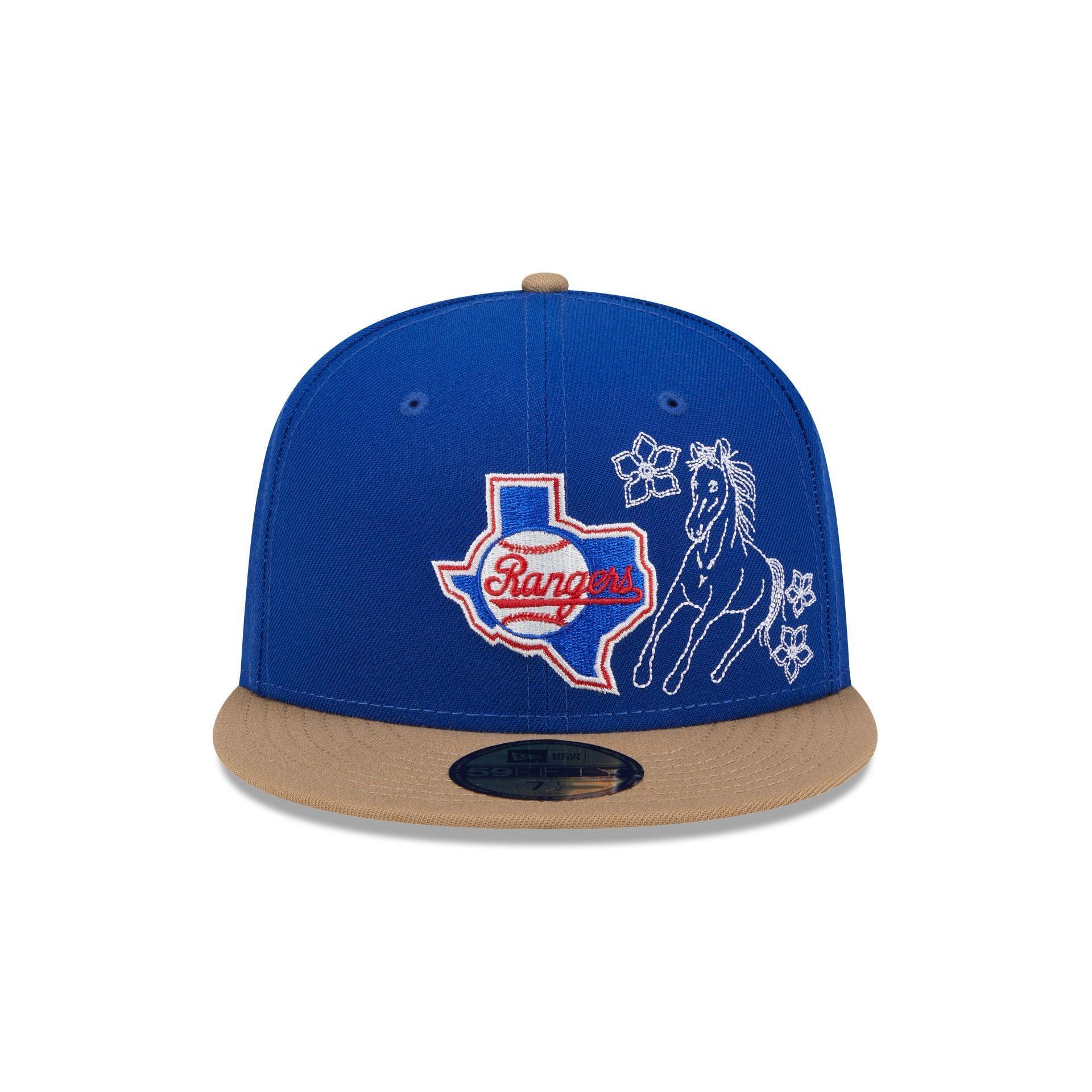 Texas Rangers Western Khaki 59FIFTY Fitted Hat Male Product Image