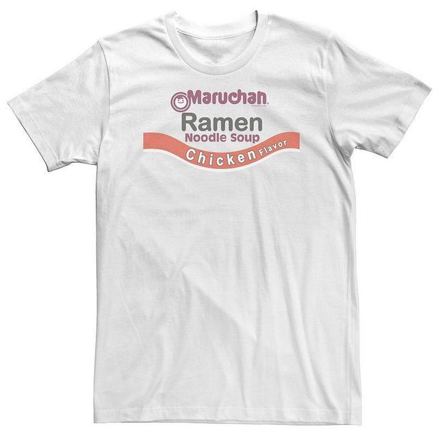 Licensed Character Big & Tall Maruchan Ramen Noodle Soup Chicken Flavor Logo Tee, Men's, Size: 3XL Tall, White - Size: 3XL Tall Product Image