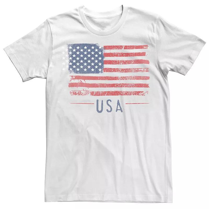 Big & Tall Freedom Flies Americana Tee, Mens White Product Image