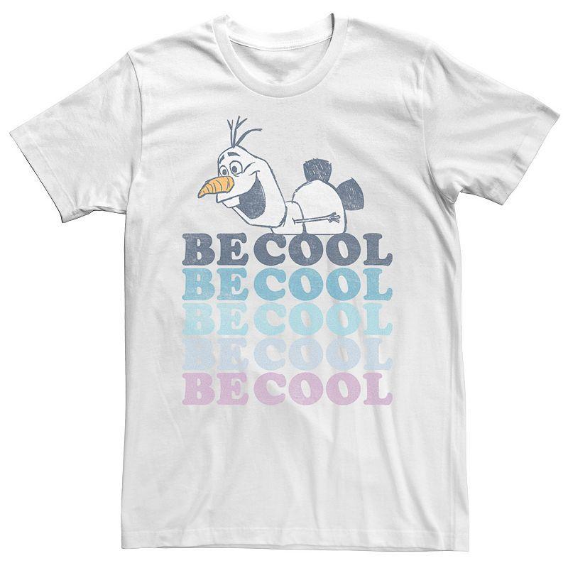 Mens Disney Frozen Olaf Be Cool Tee White Product Image