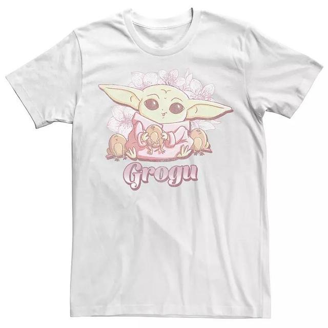 Mens Star Wars: The Mandalorian Grogu Floral Portrait Tee Product Image