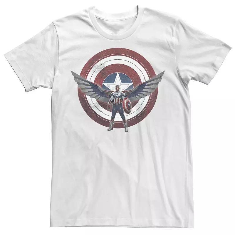 Mens Marvel Falcon And The Winter Soldier Captain America Shield Wings Tee Product Image