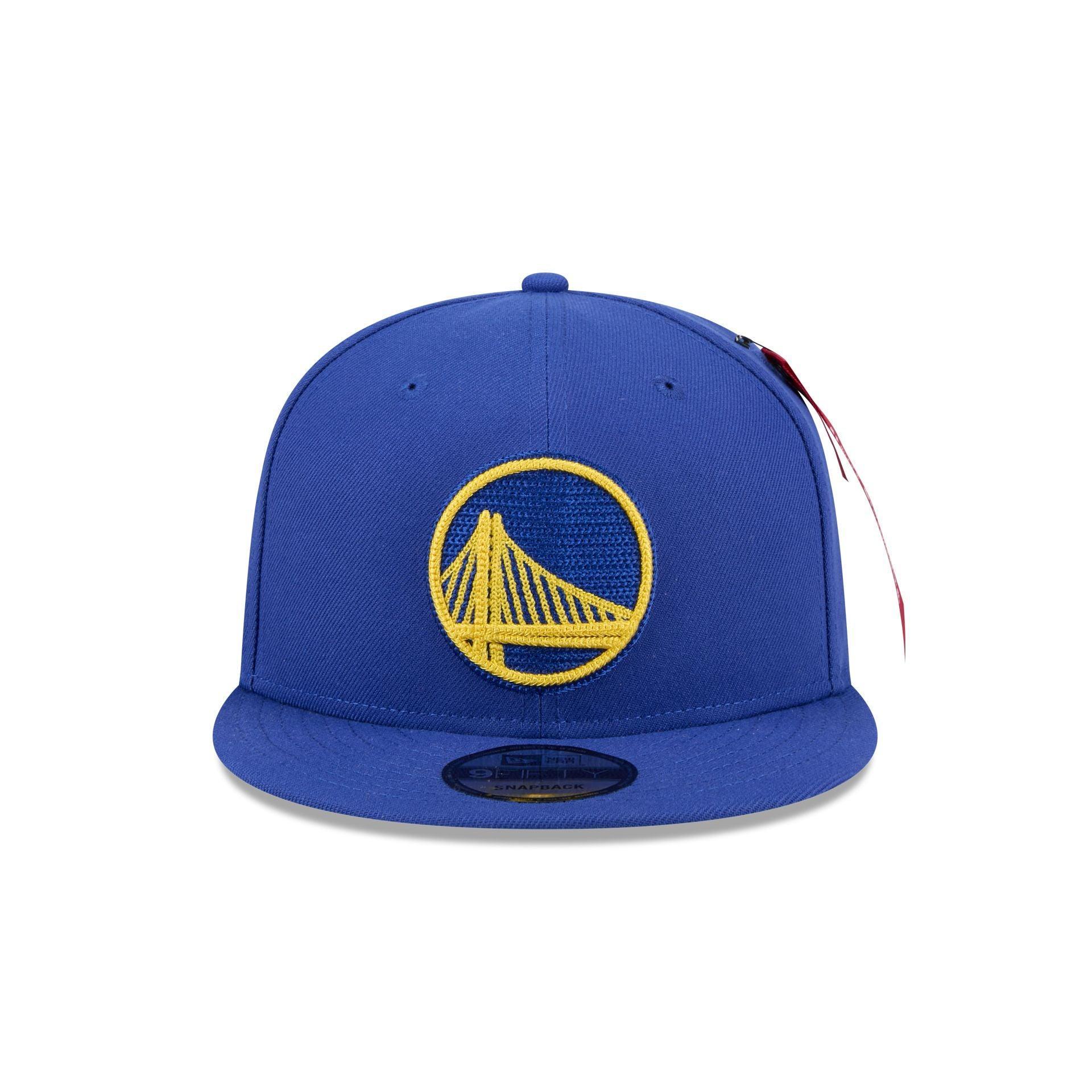 Alpha Industries x Golden State Warriors Blue 9FIFTY Snapback Hat Male Product Image