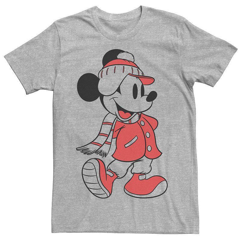 Mens Disney Mickey Mouse Christmas Outline Tee Product Image